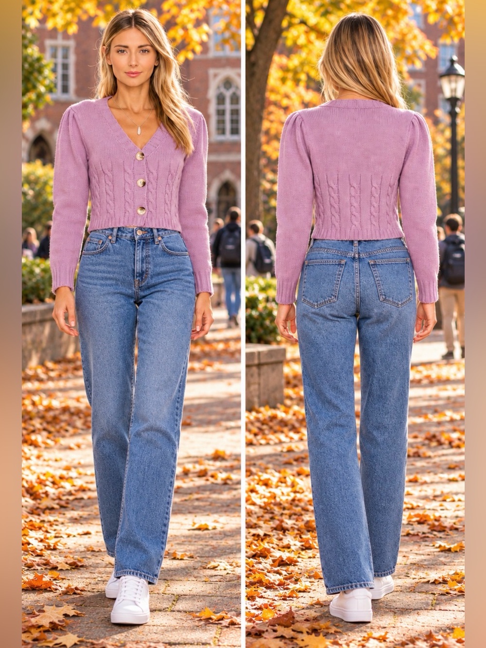 REVOLVE TULAROSA Tawnie Mauve Cardigan Sweater